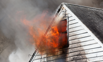 house fire, hot