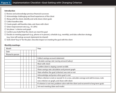 Implementation Checklist - Changing Criteria