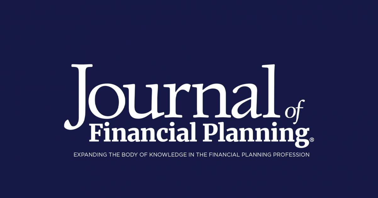 Journal Of Financial Planning Financial Planning Association